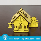 Tiny 3D Christmas House