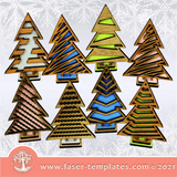 Tiny Christmas Tree Collection of 8