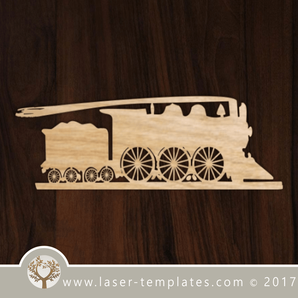 Classic train laser cut template, pattern, design. Free vector download every day. Train
