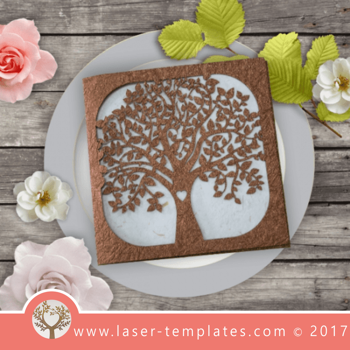 Laser cut Tree Template collection. Download Vector designs. – Laser ...