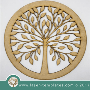 Laser cut tree template. Online vector design download free patterns every day. Tree of Life.