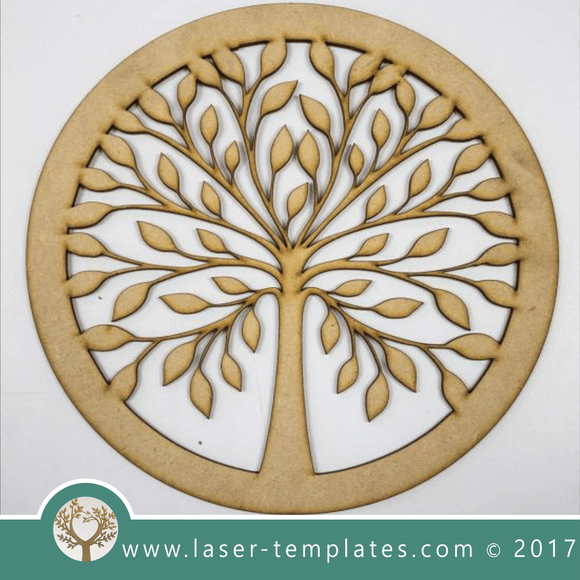 Laser cut tree template. Online vector design download free patterns every day. Tree of Life.