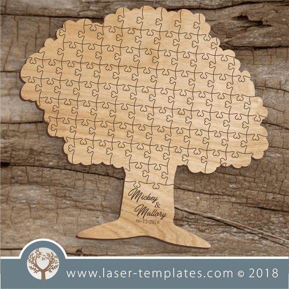 Tree Wedding Guestbook puzzle - 90pc