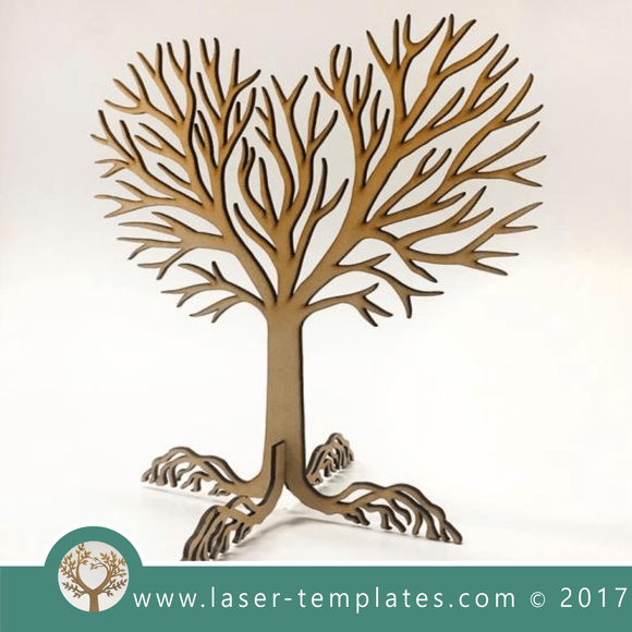 Laser cut tree template. Online 3d vector design download free patterns every day. Tree with Roots.