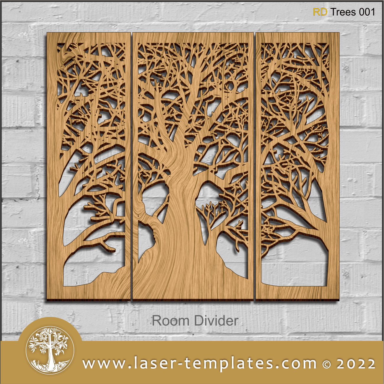 Trees Room Divider – Laser Ready Templates
