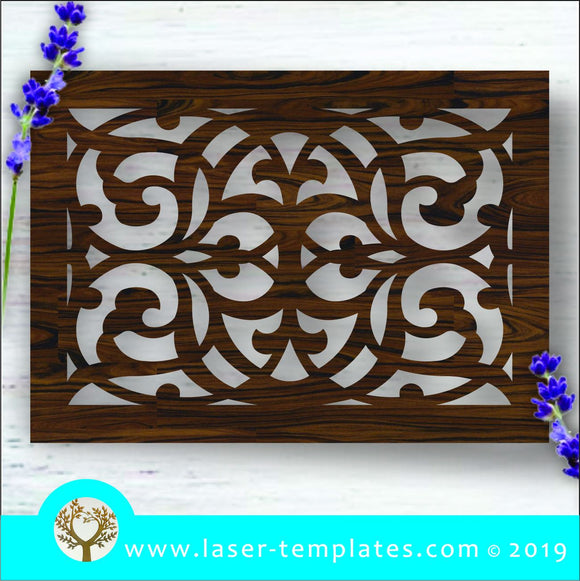 Laser cut template for Tribal Pattern