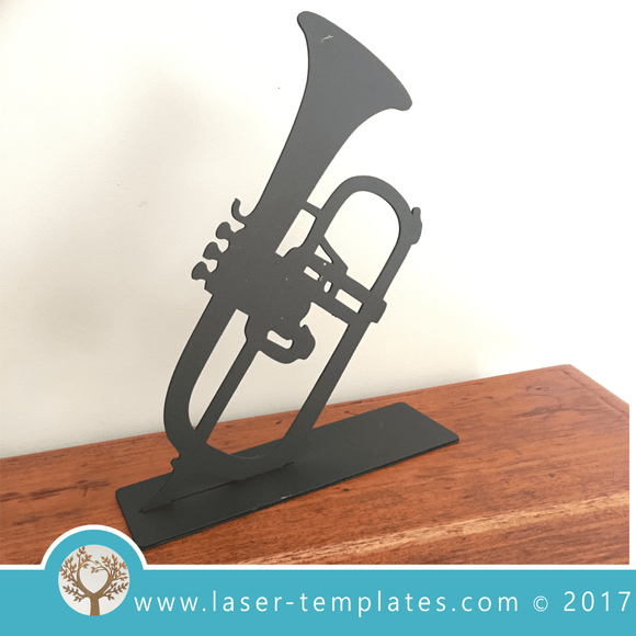 Laser Cut Trumpet Trophy Template, Download Vector Designs Online.