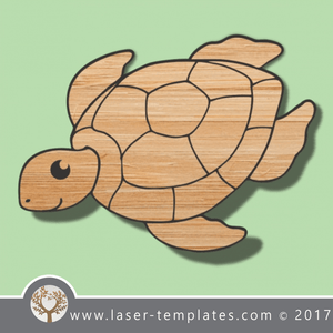 Turtle template, online laser cut design store. Download Vector patterns.