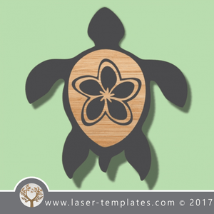 Turtle template, online laser cut design store. Download Vector patterns.