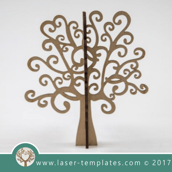 Laser cut tree template. Online 3d vector design download free patterns every day. Twirly Tree