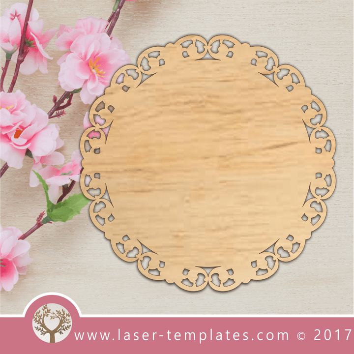Laser Cut Under Plate Template, Download Laser Ready Vector Designs ...