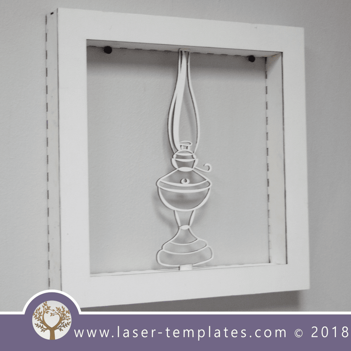 Vintage Candle Frame Download. Laser Cut Template Online Store. – Laser ...