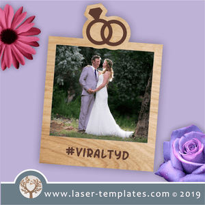 Laser cut template #VirAltyd Polaroid frame
