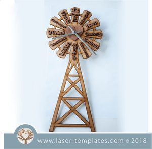 Windmill Clock Afrikaans (Vrugte van die Gees)