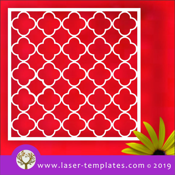 Laser cut template for Window Pattern