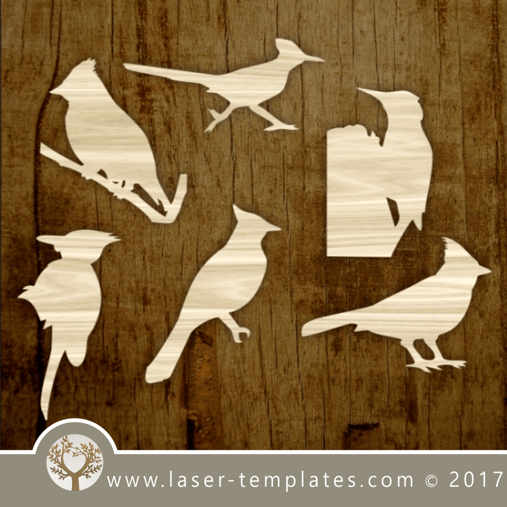 Woodpecker template for laser cutting. Online store for laser cut ...