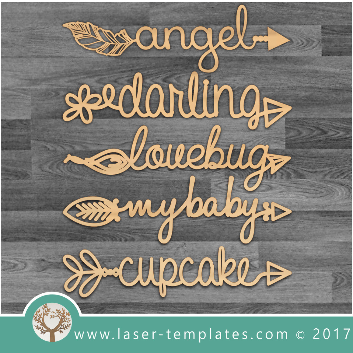 Laser Cut Word - Arrow Templates. Download Designs. – Laser Ready Templates