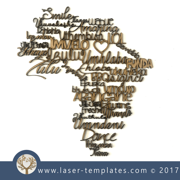 Laser Cut Zulu Africa Wall Decoration Template, Download Vector Files.