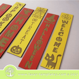 Shon New Halloween Porch Banners Laser Ready Halloween Porch Banners Vector File