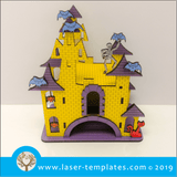 Store New 3D 3mm Spooky Halloween Castle Laser cut template for 3D 3mm Spooky Halloween Castle